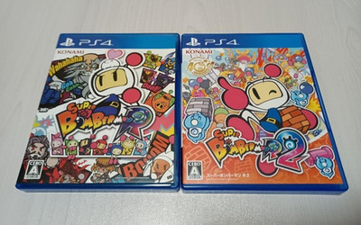 Lot 2 Super Bomberman R & R 2 set PS4 Sony PlayStation 4 Japan Version Tested