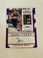 2020-21 Contenders Draft Picks Prospect Ticket Desmond Bane #127 Rookie Auto RC