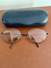VINTAGE ROSE GOLD READING EYE GLASSES WITH CASE