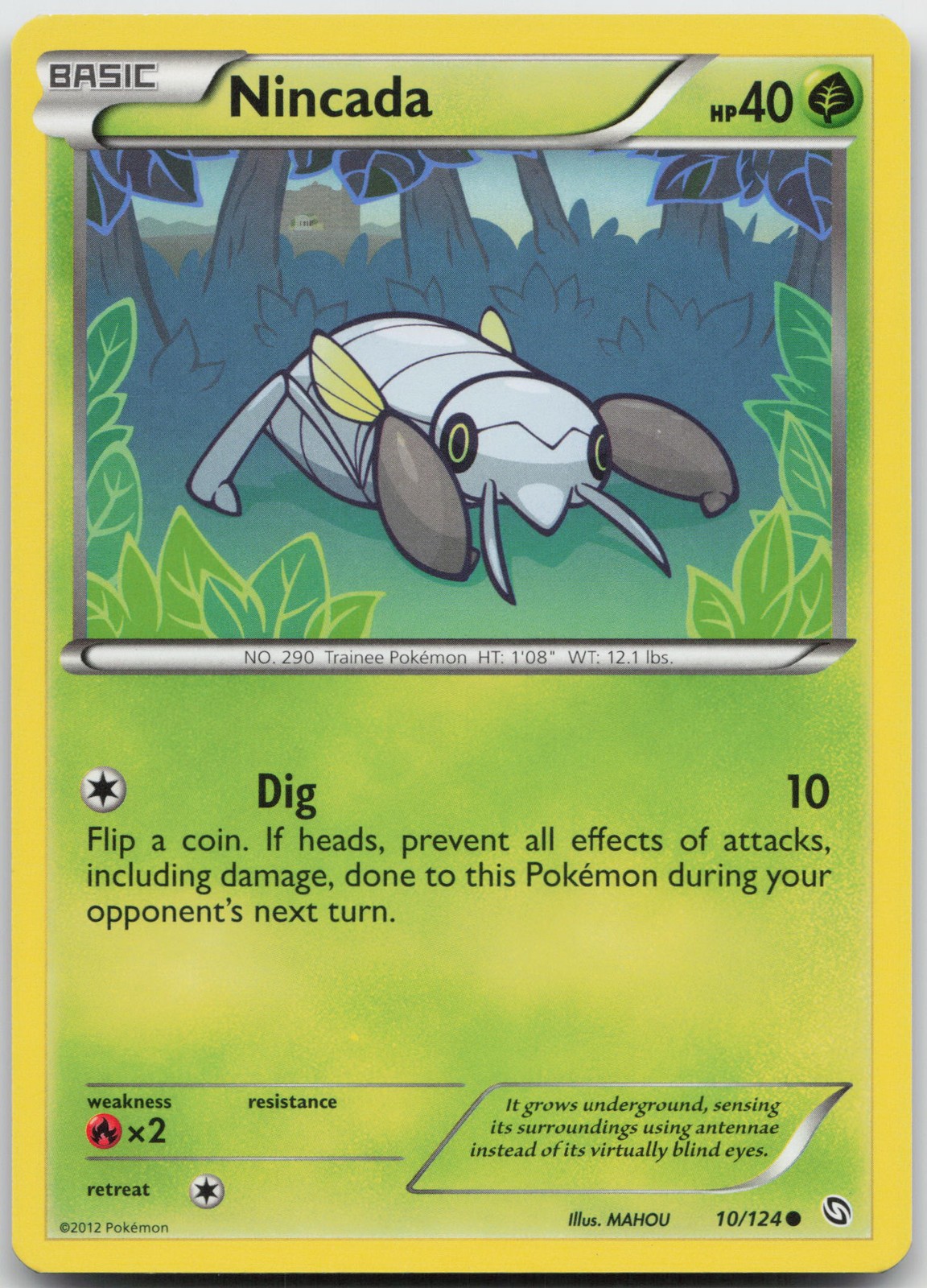 Nincada Common Dragons Exalted 10/124 LP