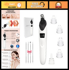 Blackhead Remover Pore Vacuum Kit - 5 Suction Levels, USB Rechargeable, Facial C