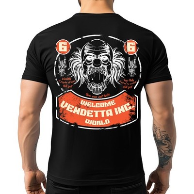 Vendetta Inc. Herren TShirt Welcome Clown schwarz VD-1511 Shirt S - 5XL kurzarm