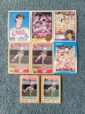 Mike Witt Baseball Card Mixed Lot of approx 8 Cards