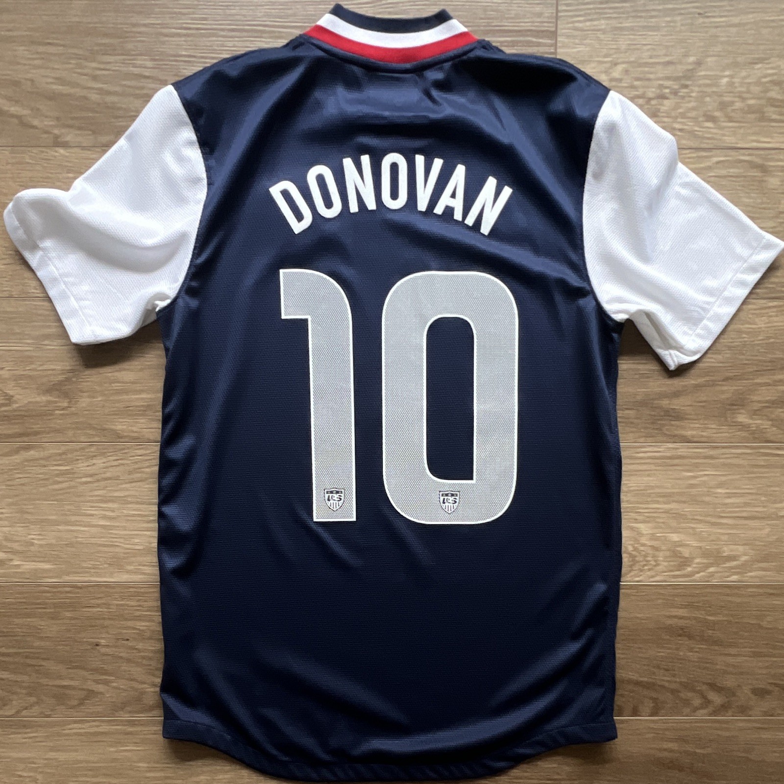 Nike USA USMNT Landon Donovan #10 2012 Away Jersey Shirt Size S Excellent