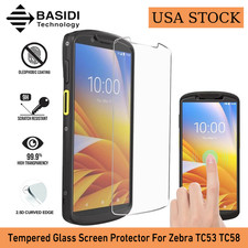 New 9PCS Tempered Glass Screen Protector for Zebra Symbol TC53 TC58 US STOCK
