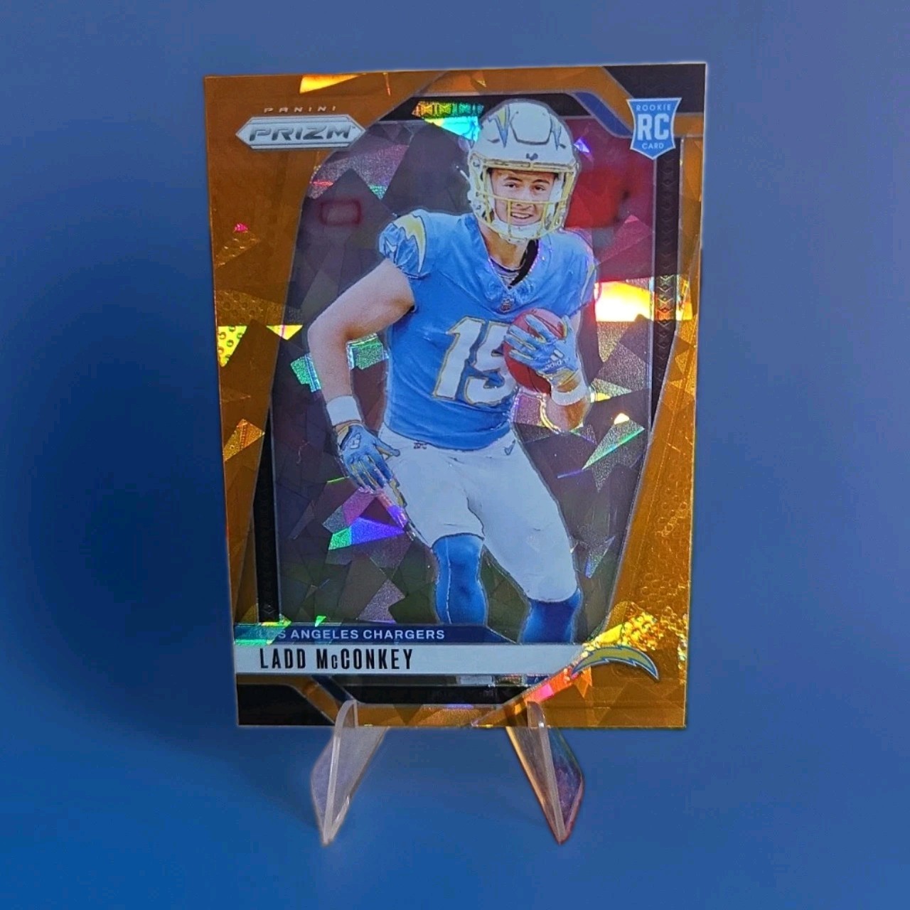 2024 Panini Prizm - Rookies Ladd McConkey #365 Lazer Prizm (RC)