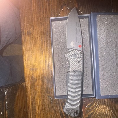Benchmade 593BK PSK Folding Knife Carbon Fiber Handles