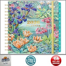 2026 Planner Weekly  Monthly Jan  Dec, 6.3"x8.4" Hardcover Calendar Flowers