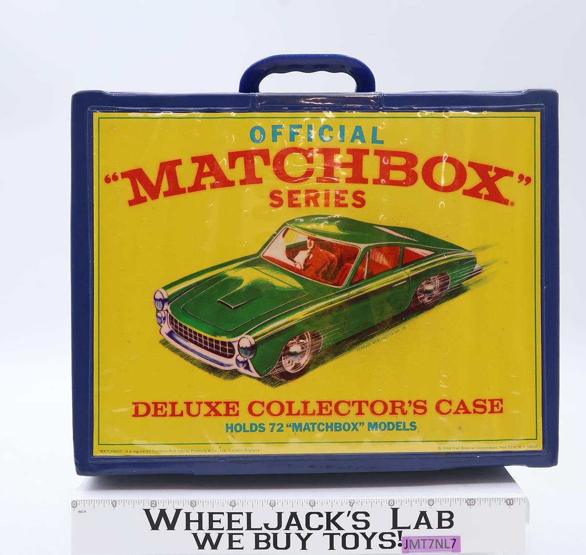 Matchbox 72 Cars Deluxe Collector's Case W/ 6 Trays 1968 Carrying