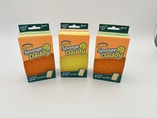  6 pcs Scrub Daddy Sponge Daddy Cellulose Sponge w/ Scouring Pad Multi Color