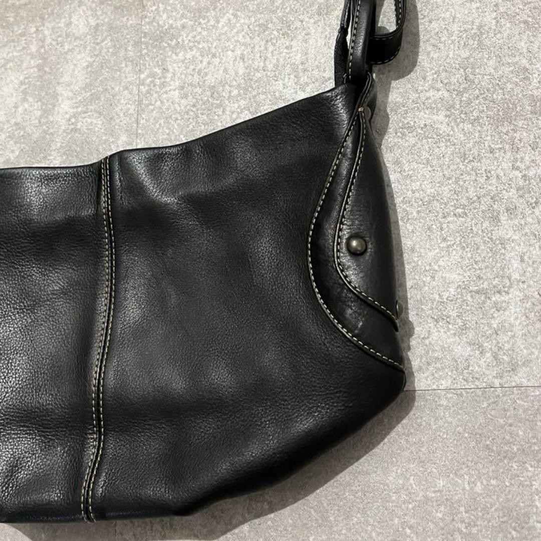 バッグ old coach leather handbag y2k grunge COACH Old 00s Y2k Grunge Shoulder Handbag Black all leather