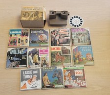 View-Master Standard Stereo Viewer w/ Box + Slides etc Sawyers