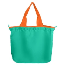 1Pcs 20" x 16" Washable Shopping Totes Fit in Pocket (Blue)