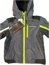 Weatherproof Winter Coat Size Boy's 4T Double Zip-Up Hooded Gray NWT