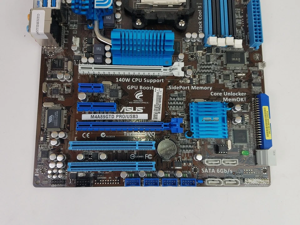 Asus M4A89GTD PRO/USB3 AMD Socket AM3 DDR3 Desktop Motherboard - Image 4 of 4
