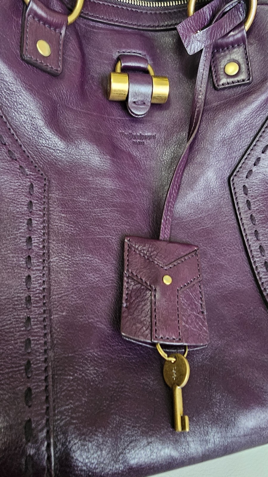 YSL Yves Saint Laurent Purple Muse Rive Gauche Sh… - image 6