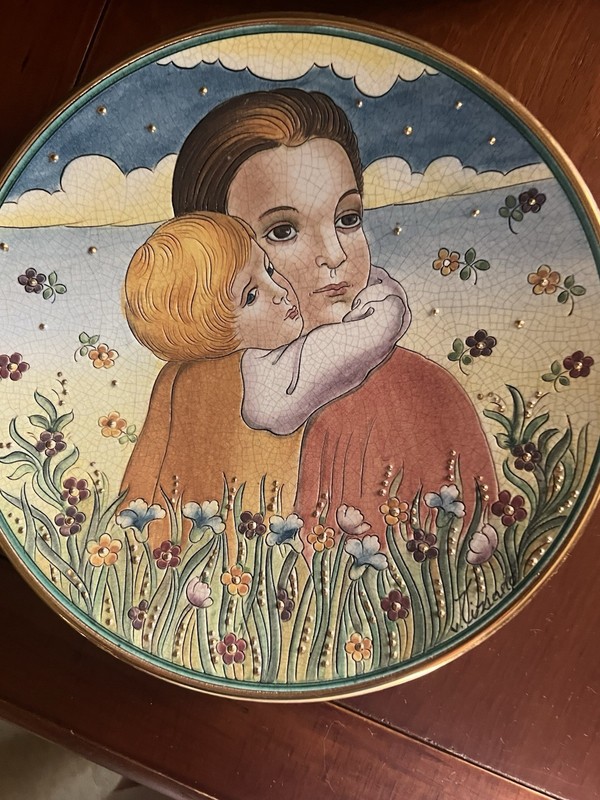 Veneto Flair 1974 Mother's Day Limited Edition #51 Ceramic Plate Italy