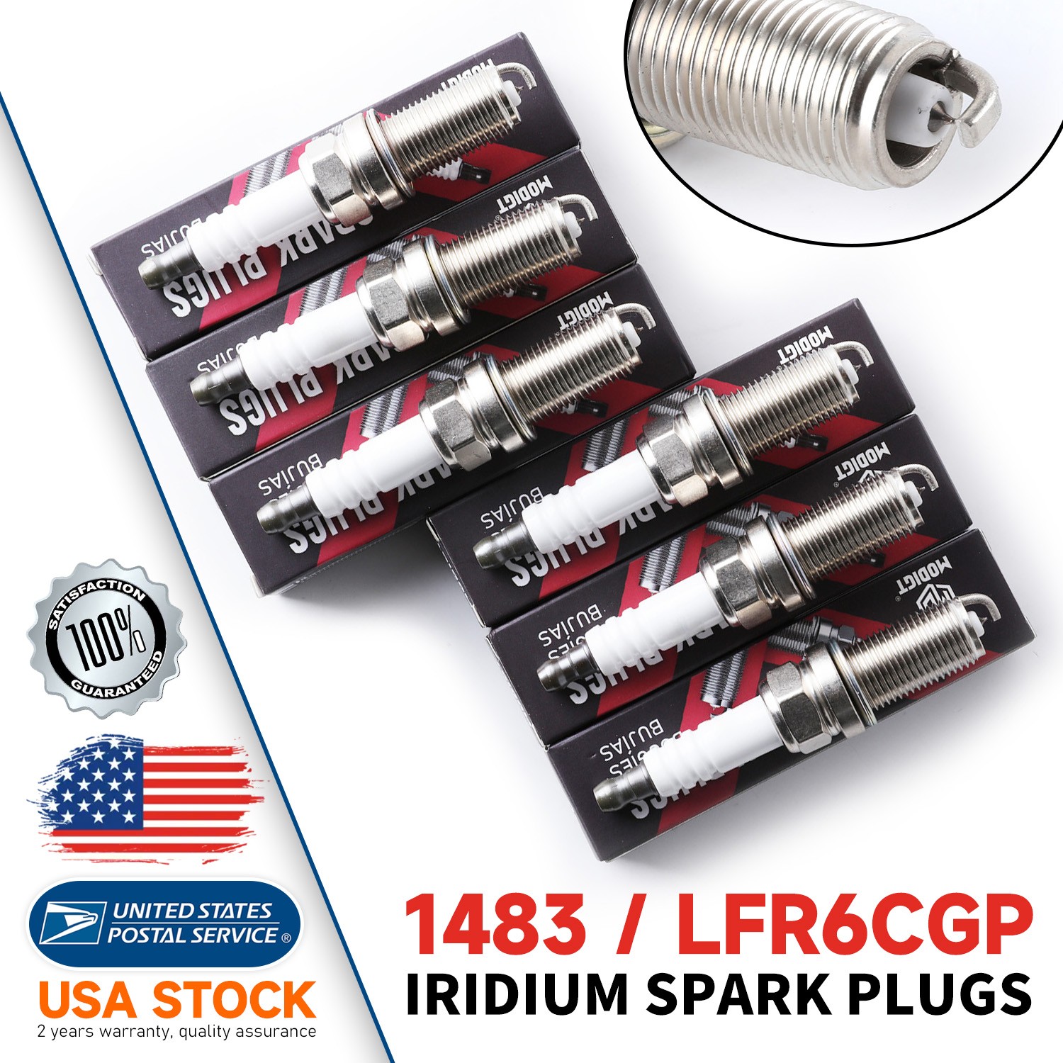 6Pcs OEM Replacement For NGK LFR6CGP / 1483 Premium Iridium  Spark Plugs NEW
