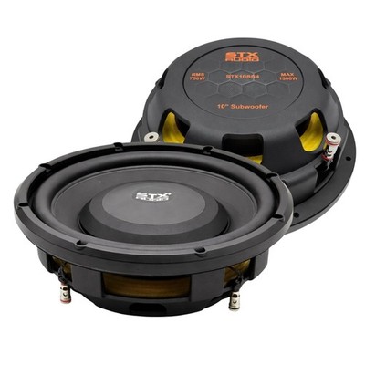2x STX Audio STX10SD2 10'' Shallow Subwoofers 3000W Max for Compact Install