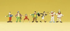 N scale Preiser # 79700 SEVEN Circus Clowns / Clown FIGURES