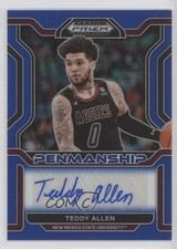 2022 Panini Prizm Draft Picks College Penmanship Blue /149 Teddy Allen Auto 1pe9
