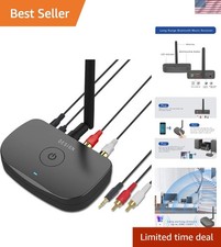 BE-RCA Bluetooth Audio Adapter for Wired Stereo - Stylish  Long Range