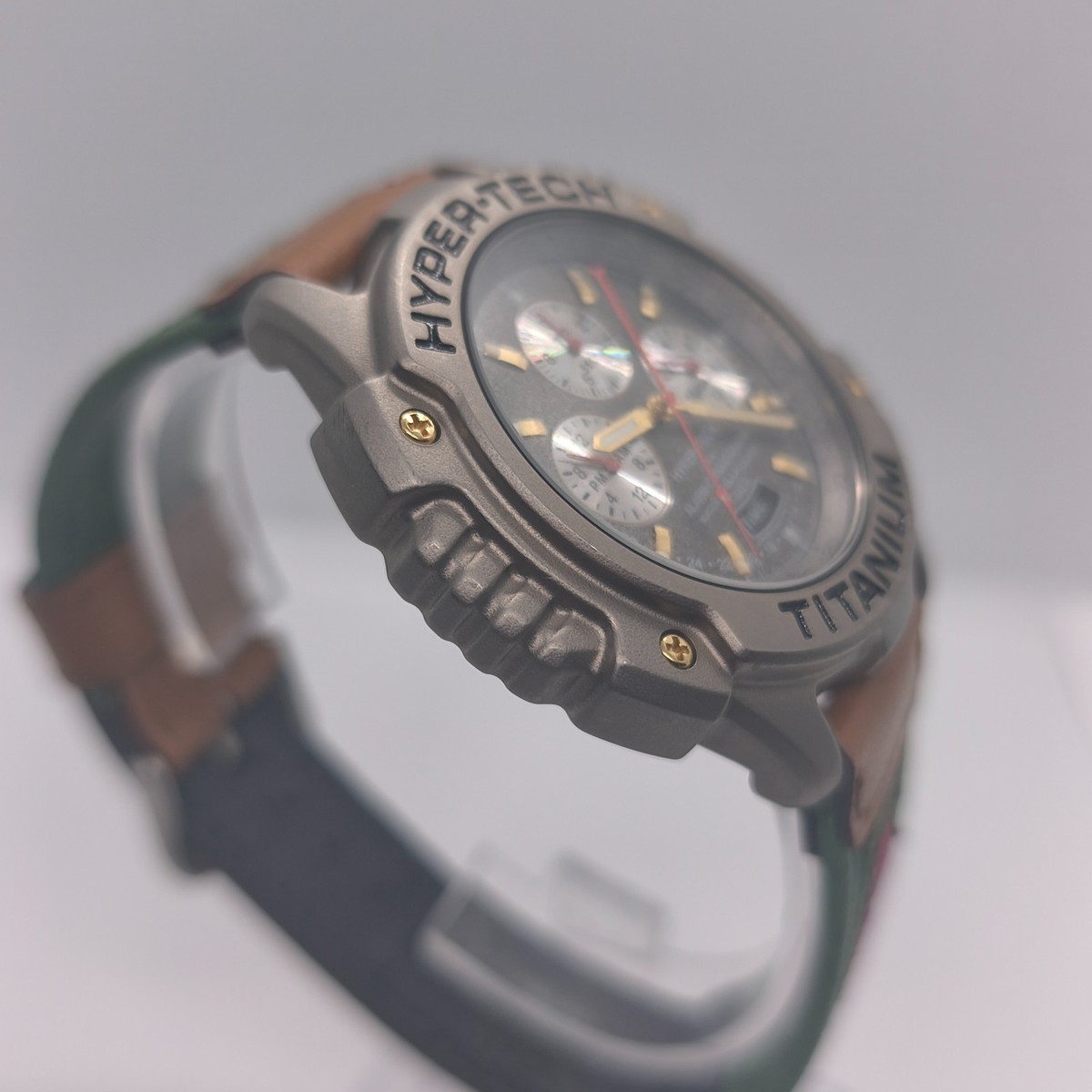 RARE Vintage Seiko Alba Hyper-Tech Titanium Chronograph Alarm N944