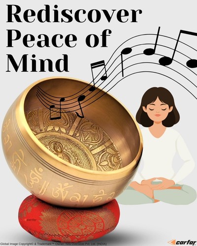 Tibetan Singing Bowl Set Solid Brass Handcrafted Meditation, Mindfulness, Yoga, - Picture 11 of 48