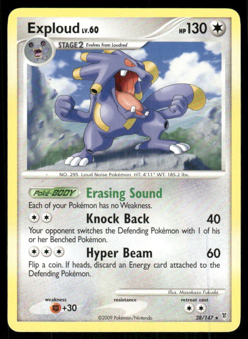 Exploud 28/147 Rare Supreme Victors Pokemon Near Mint