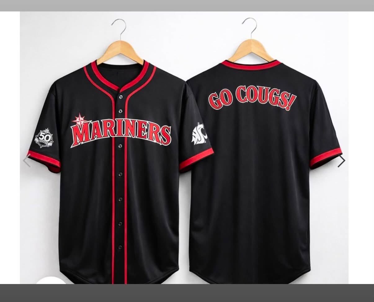 2026 Seattle Mariners WSU Night Jersey - SIZE LARGE