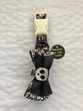 Halloween Dog Collar TOP PAW  Small 10"- 14" Skull Collar Glow