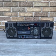 Vintage Sony CFS-3300S Boombox Stereo Cassette-Corder Tested Working