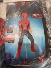 New Deluxe Child Spider-Man Costume By Disguise Size 7 To 10