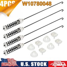 4pcs W10780048 Washer Suspension Rod Kit 23.6in for Whirlpool Kenmore Amana