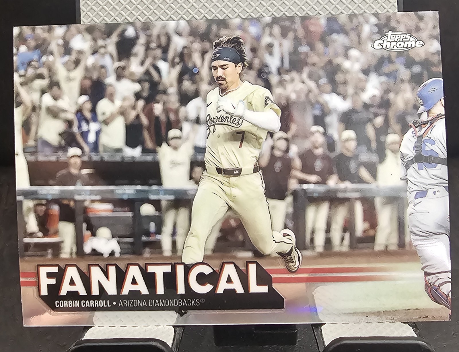 Corbin Carroll #FAN-8 (Baseball Cards 2025 Topps Chrome Fanatical) — is it worth grading?