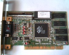 PCI Video card ATI 3D Rage II Charger 109-40600-00 113-40602-100 VGA Ver 2.0