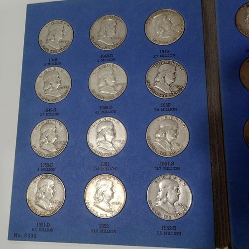 Benjamin Franklin Half Dollar Collection (1948_1957D) No. 9032 - Complete 23 - Picture 3 of 4