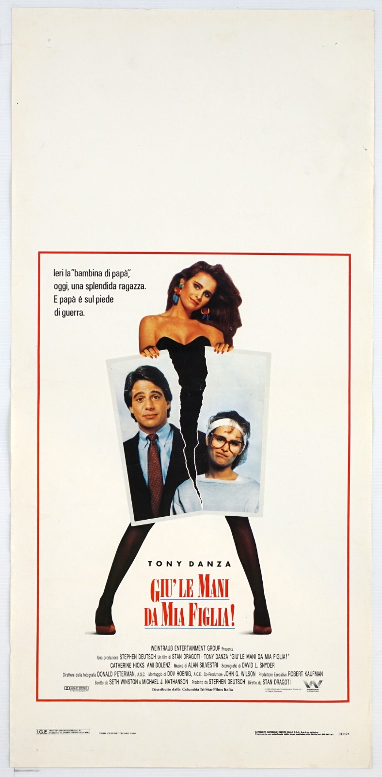 Locandina originale film Giù le mani da mia figlia! (1989) - Regia di Stan Dragoti