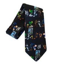 Looney Tunes Mens Tie Stamp Collection Vintage 1997 Warner Brothers USA