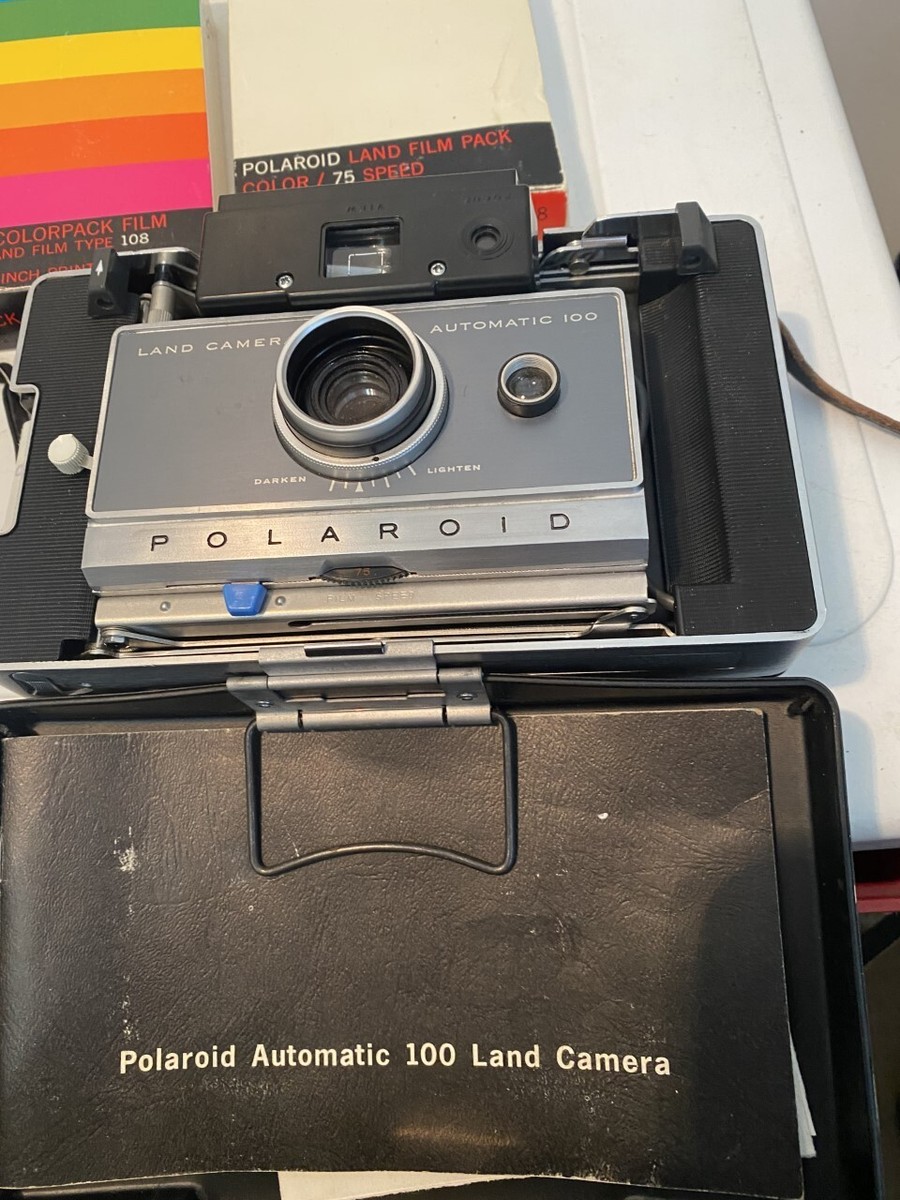 Polaroid Land Camera AUTOMATIC 100 with Case, Manuals, Filters And  Accessories