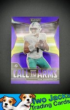 Tua Tagovailoa #CA-TTA 2021 Panini Playoff Call to Arms Purple Miami Dolphins