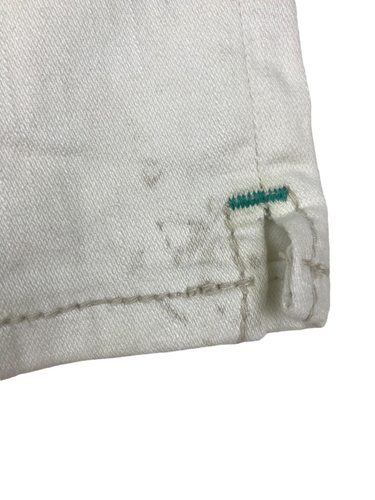 Miss Me Jeans Girls Size 8 White Denim Capri Embroidered Flowers Studded Pants - Picture 10 of 22