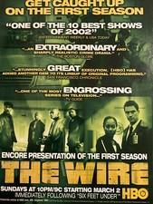 The Wire, Dominic West, Idris Elba, Full Page Promotional Ad