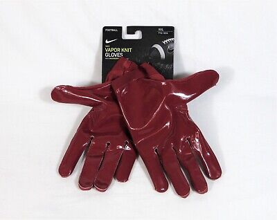 Nike Vapor Knit 4.0 Crimson White Receiver Football Gloves Nike Vapor Knit 4.0 Crimson White Receiver Football Gloves