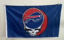 Grateful Dead Buffalo Bills 3x5 ft Flag Banner Football ● FREE SHIPPING ●