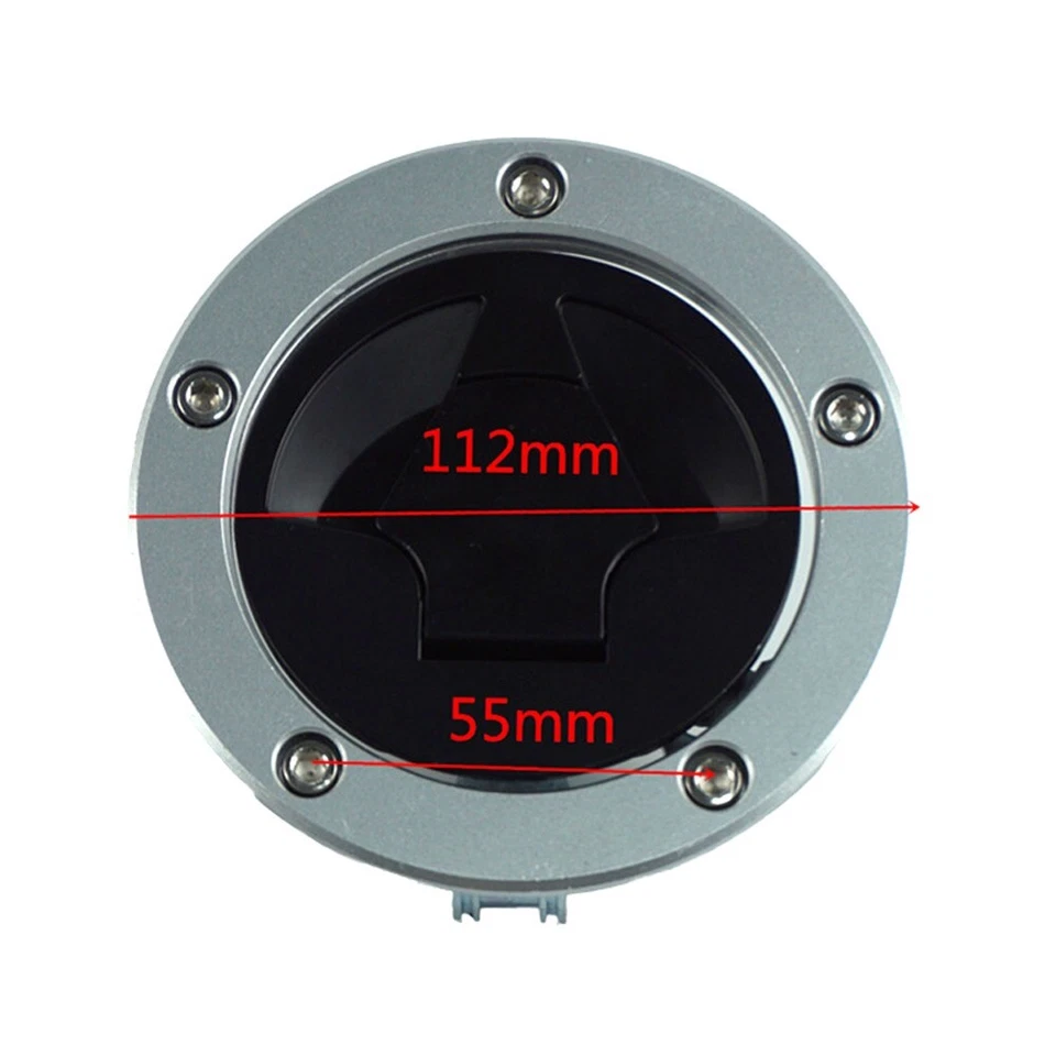 Fit For Kawasaki Ninja 650 ER-6F ER-6N EX650 06-15 Fuel Gas Tank Cap Cover Lock - Image 2 of 4