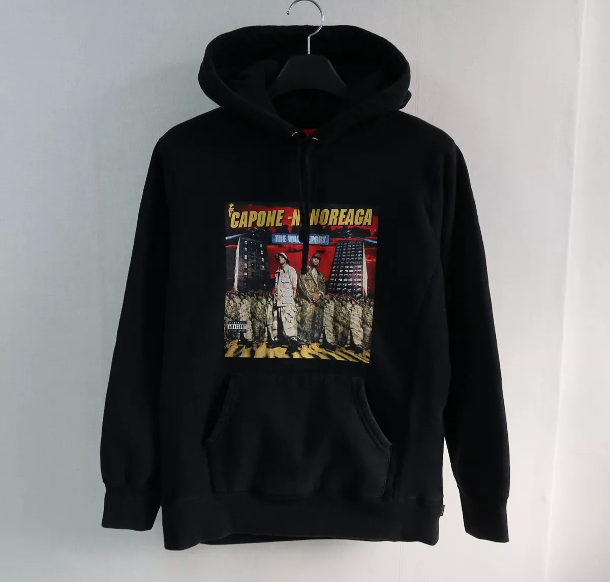 Supreme X Capone N Noreaga War Report CNN Sweatshirt hoodie Size Medium box  logo