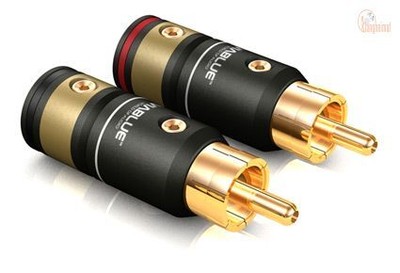 T6s Cinch Stecker - Cinch - lötbar - 2 Paar - VIABLUE