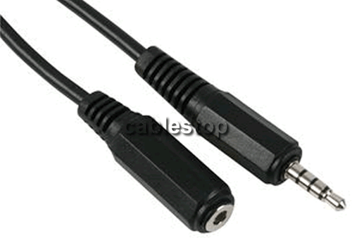 1m 4 POLOS Mini 3.5mm MICRÓFONO AUDIO MICRÓFONO EXTENSIÓN CABLE 1 METRO | eBay