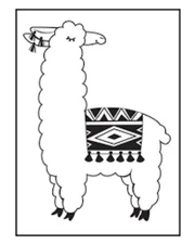 #122 Darice Embossing Folder Essentials " LLAMA  "  #30041346